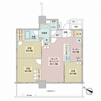 ブリリア有明シティタワーの間取図