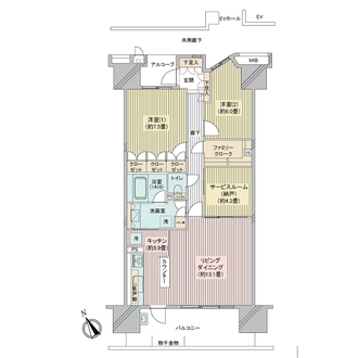 東京フロントコートの間取図