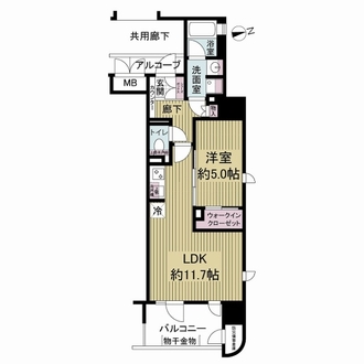 ラシュレ神戸北野の間取図