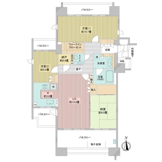 プライヴブルー東京の間取図
