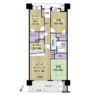 レクセルプラッツァ五反野の間取図