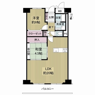 三陽ハイツ都島の間取図