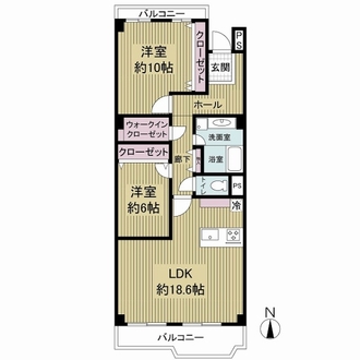 グリーンタウン香里ケ丘の間取図
