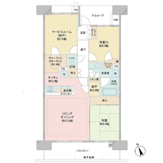 ＭＩＮＡＳＩＡ湘南ライフタウンサウスフォートの間取図
