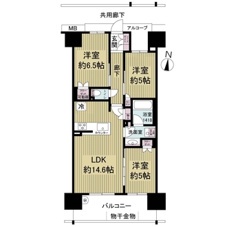 エムズシティ新安城ブランシエラの間取図