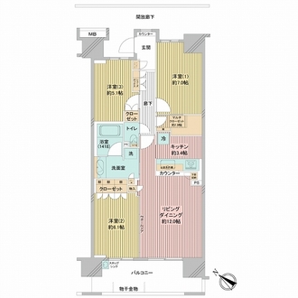 スターコート豊洲の間取図