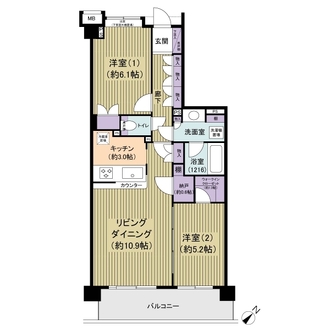 藤和シティホームズ北松戸の間取図