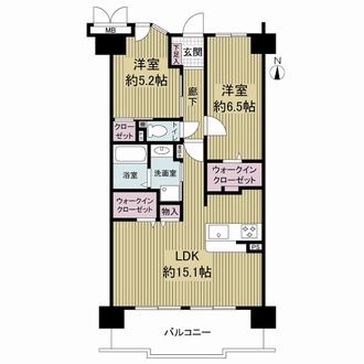 グリーンコーポ緑橋の間取図