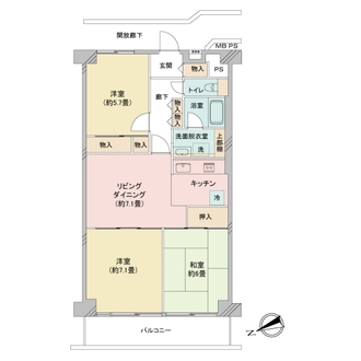 戸田第一スカイハイツの間取図
