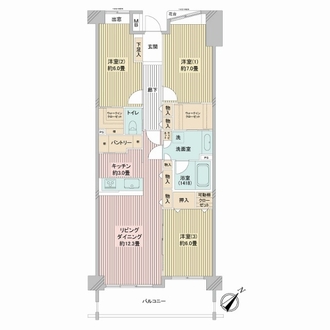 コスモ新横浜の間取図