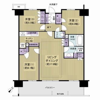 プレミアムレジデンス千葉県立美術館前の間取図