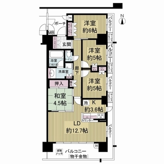 ザ・ヴァンデュールシティの間取図