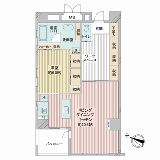 グラスタワーの間取図