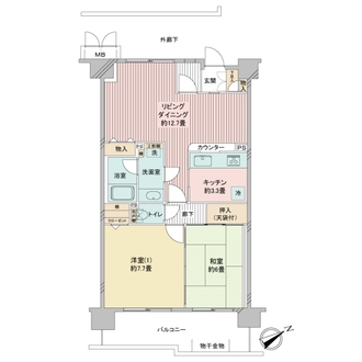 ルネ調布国領モア・クレストの間取図