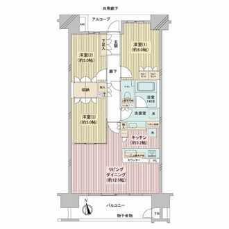 クレヴィア南千住の間取図