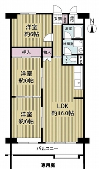 ファースト香里園ハイツの間取図