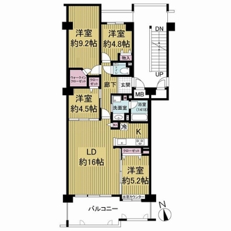 ロイヤルアーク芦屋の間取図