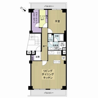 パールハイム宮前平の間取図