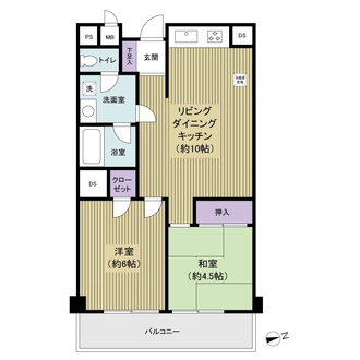 南砂キャピタルコータースの間取図