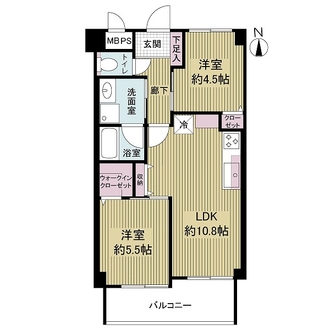 ライオンズマンション都島第２の間取図