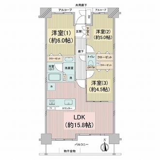 ユニーブル伊丹の間取図
