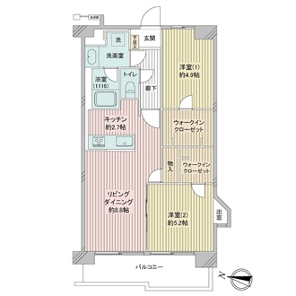 いづみハイツ柴又の間取図