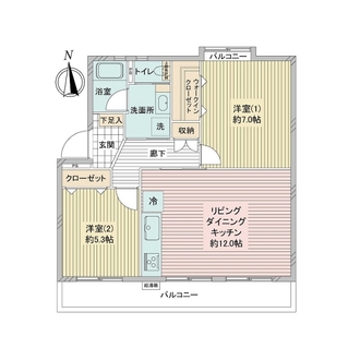 カーサ相之川の間取図