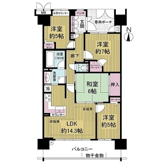 ビープレイス東棟の間取図