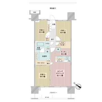 スターコート豊洲の間取図