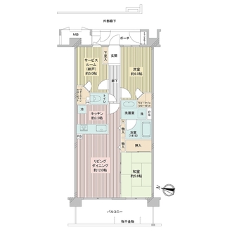 ラヴィータシティの間取図