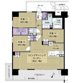 サンメゾン三国ヶ丘レジデンスの間取図