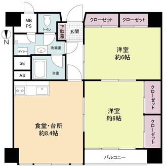 ホワイトハウス穂積の間取図