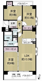 ユーハウス第５千代田の間取図