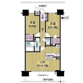 エスリード鶴見緑地公園の間取図
