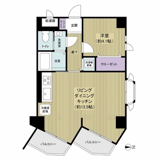 セザール上北沢の間取図