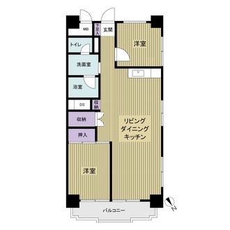 大生新小岩ハイツの間取図