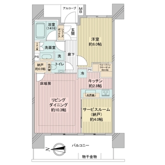 ＢＥＬＩＳＴＡ高井戸駅前の間取図