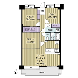 エンゼルハイム姪浜西の間取図