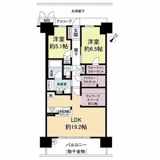 大阪ベイレジデンスの間取図