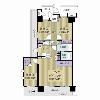 小平ガーデニアの間取図