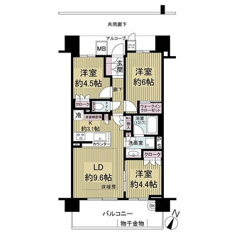 摩耶シティＳＴＡＴＩＯＮ　ＢＬＯＯＭの間取図