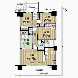 グランアッシュ豊中ゼスタの間取図