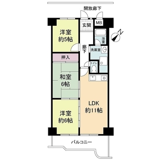 メロディーハイム守口の間取図