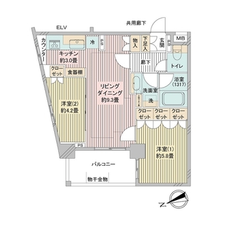 ルネ横浜山手の間取図