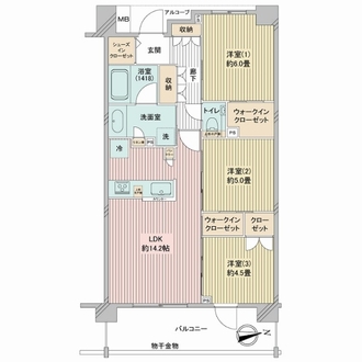 エクセレントシティ浦安ＸＩの間取図