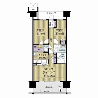ダイナシティ東京リバーゲートリベラタワーの間取図