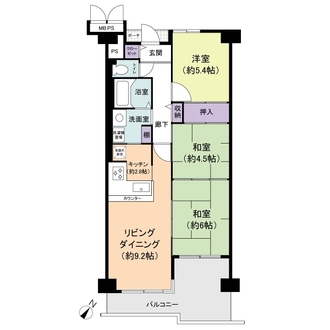 ラヴエニール宝塚中山台プルミエの間取図