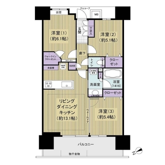 ルピアコート西葛西の間取図