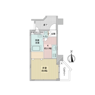 矢口フラワーマンションの間取図