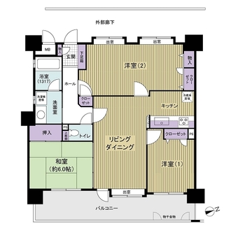 アプローズ那珂の間取図